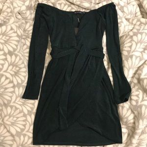 Pretty little thing off the shoulder dress